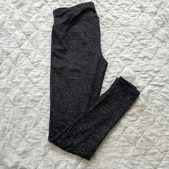 Black spandex pants with gray speckles size small made by Jockey - Picture 1 of 5